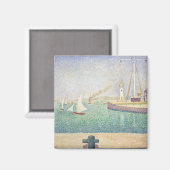 Georges Seurat – 本船港の入口 マグネット (正面/裏面)
