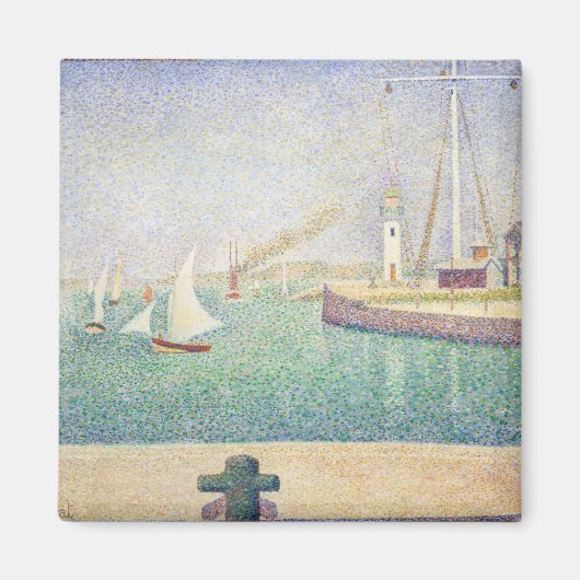 Georges Seurat – 本船港の入口 マグネット (正面)