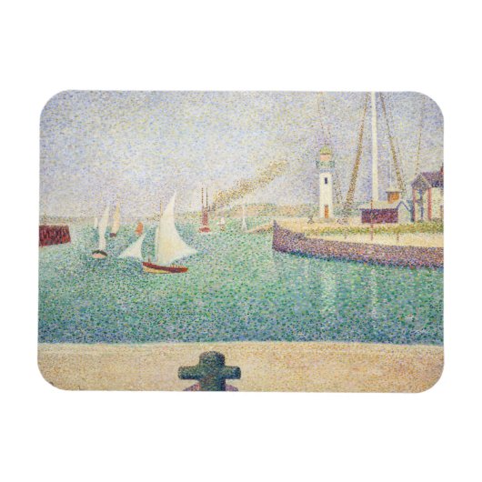 Georges Seurat – 本船港の入口 マグネット (横)