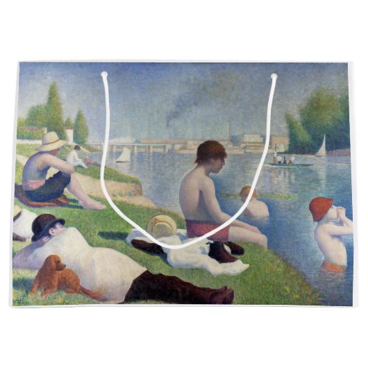 Georges Seurat — Bather at Asnieres ラージペーパーバッグ (正面)