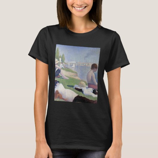 Georges Seurat  Bathers at Asnières 4 Tシャツ (正面)