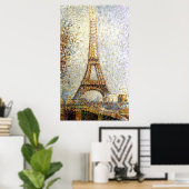 Georges Seurat Eiffel Tower Pointillism ポスター (ホームオフィス)