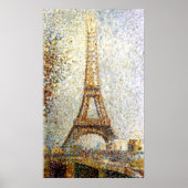 Georges Seurat Eiffel Tower Pointillism ポスター (正面)