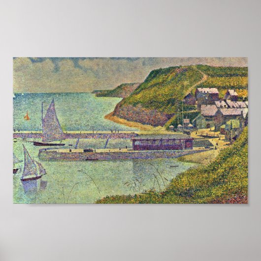 Georges Seurat - Marine (Port en Bessin) ポスター (正面)
