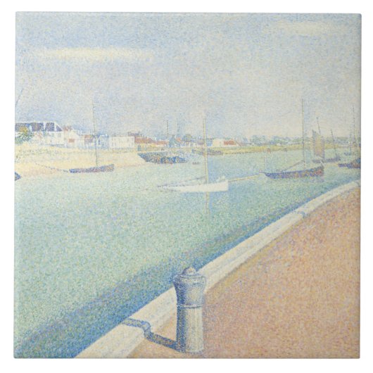 Georges Seurat - The Channel of Gravelines タイル (正面)