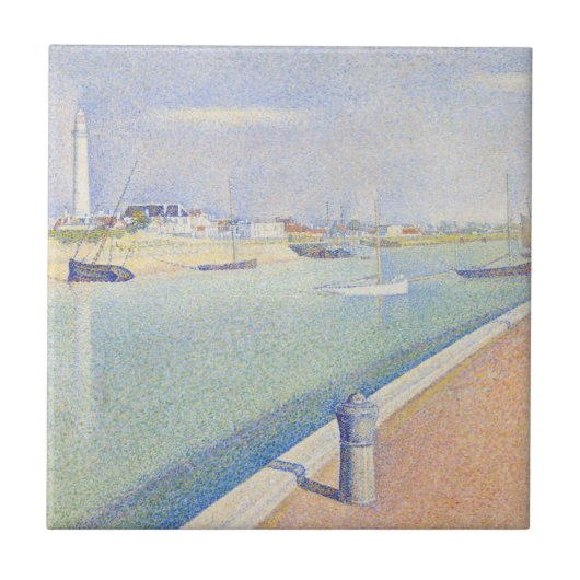 Georges Seurat - The Channel of Gravelines タイル (正面)