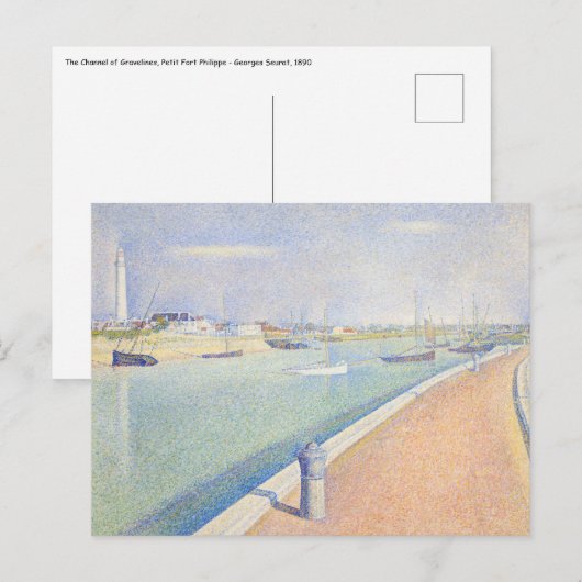 Georges Seurat - The Channel of Gravelines ポストカード (正面/裏面)