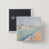 Georges Seurat - The Channel of Gravelines 缶バッジ (正面&裏面)