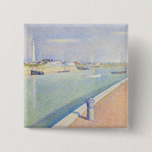 Georges Seurat - The Channel of Gravelines 缶バッジ