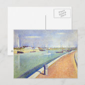 Georges Seurat The Channel of Gravelines, Petit Fo ポストカード (正面/裏面)
