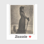 Georges Seurat - Woman Strolling (Une e-eregante) シール (シート)