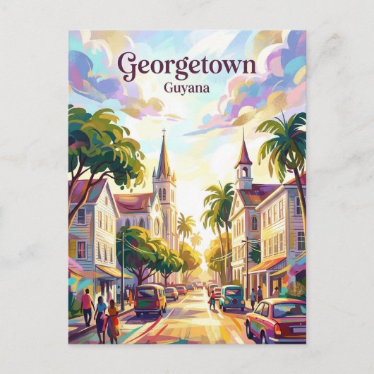 Georgetown City Guyana ポストカード (正面)
