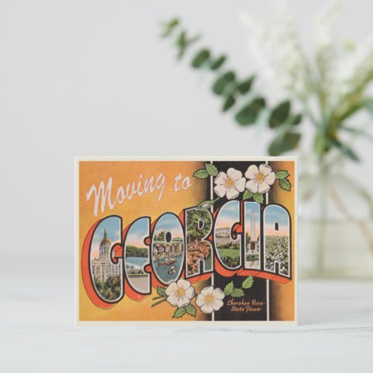 Georgiaヴィンテージ発表葉書への移動 案内ポストカード (スタンド正面)