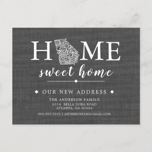 GEORGIA州移動案内ポストカード 案内ポストカード (正面)