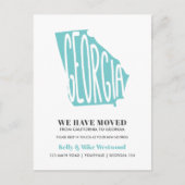 GEORGIA新しいアドレスを移動したNew Home ポストカード (正面)