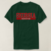 Georgia Badminton  Tシャツ (デザイン正面)