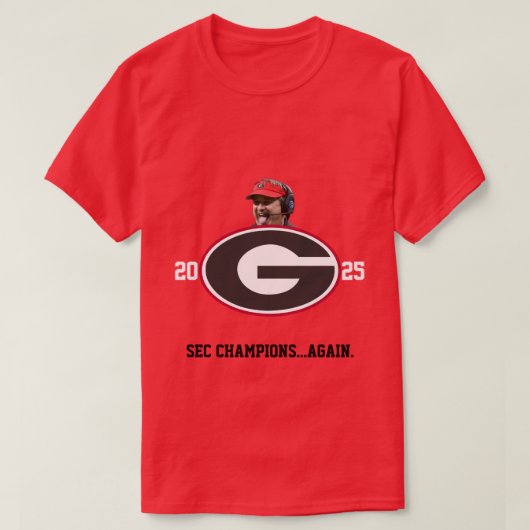 Georgia Bulldogs 2025 Tシャツ (デザイン正面)