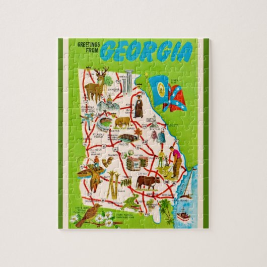 Georgia Children's Illustrated 8x10 Puzzle ジグソーパズル (縦)