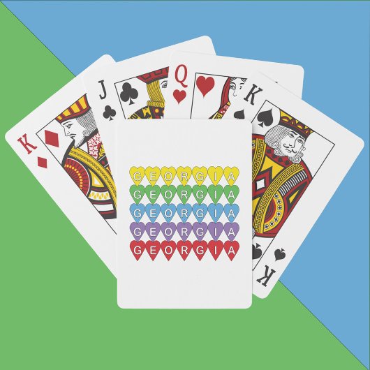 Georgia Colorful Hearts トランプ