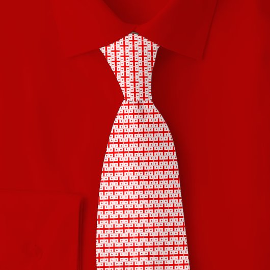 Georgia Flag Brick Pattern ネクタイ