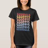 Georgia Groovy Retro Georgian Tシャツ (正面)
