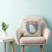 Georgia Home Throw Pillow with Cities – Custom クッション (椅子)