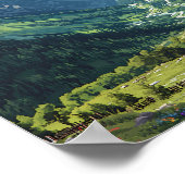 Georgia Illustration Travel Art Vintage ポスター (角)