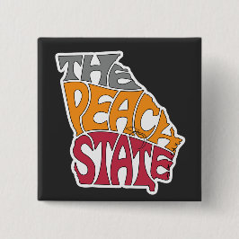 Georgia Nickname Word Art 缶バッジ