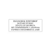 Georgia Notary Public セルフインキングスタンプ (デザイン)