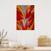 Georgia O'Keefe – フラワーアブストラクション ポスター (キッチン)