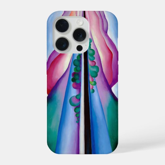 Georgia O'Keeffe, Lake George Reflection (1921) iPhoneケース (裏面)