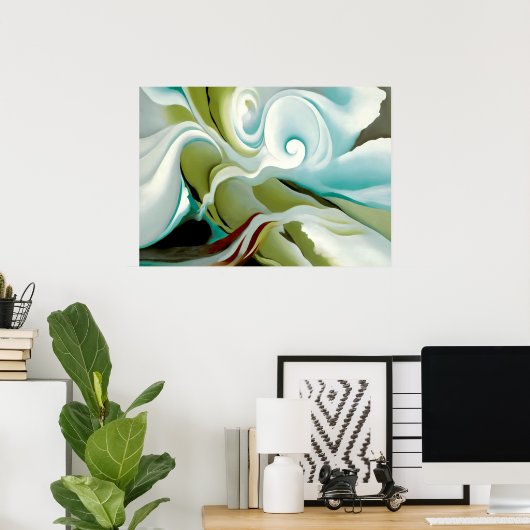 Georgia O'Keeffe - Nature Form ポスター (ホームオフィス)