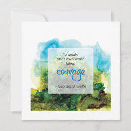 Georgia O'Keeffe Quote Inspirational Card カード