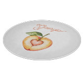 Georgia Peach Heart Fruit カッティングボード (角)
