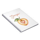 Georgia Peach Heart Fruit ノートブック (右側)