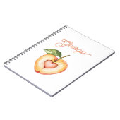 Georgia Peach Heart Fruit ノートブック (左側)