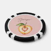 Georgia Peach Heart Fruit ポーカーチップ (シングル)