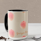 Georgia Peach Pattern Mug マグカップ