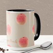 Georgia Peach Pattern Mug マグカップ