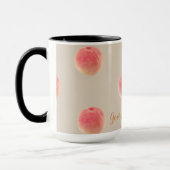 Georgia Peach Pattern Mug マグカップ (左)