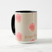 Georgia Peach Pattern Mug マグカップ (正面左)
