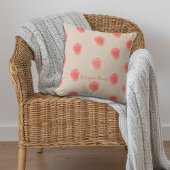 Georgia Peach Pattern Throw Pillow – Southern Home クッション