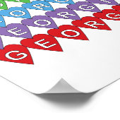 Georgia Rainbow Hearts ポスター (角)