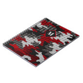 Georgia Red & Black Bulldog Spirit Camo ノートブック (左側)