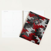 Georgia Red & Black Bulldog Spirit Camo プランナー手帳 (ディスプレー)