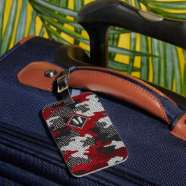 Georgia Red & Black Bulldog Spirit Camo ラゲッジタグ