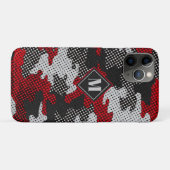 Georgia Red & Black Bulldog Spirit Camo Case-Mate iPhoneケース (裏面(横))