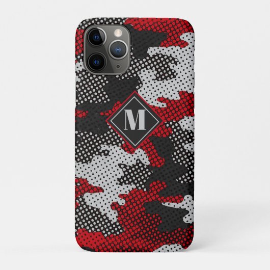 Georgia Red & Black Bulldog Spirit Camo Case-Mate iPhoneケース (裏)