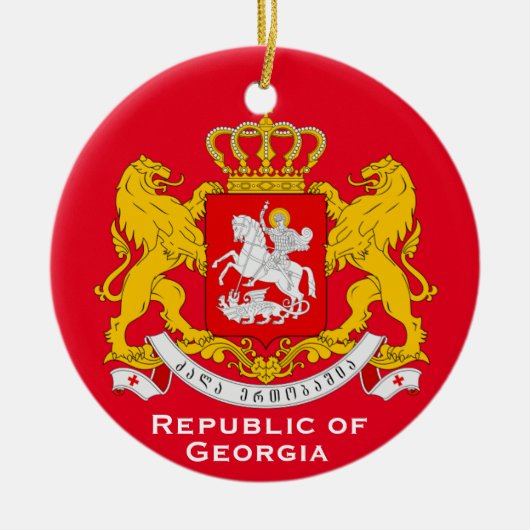 Georgia Republic*クリスマス・オーナメント セラミックオーナメント (正面)