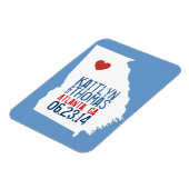 Georgia Save the Date – カスタマイズ可能な都市 マグネット (左側)